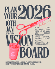 Load image into Gallery viewer, Vision Board Workshop Jan 10th 2-4PM (In-Office, ladies only)