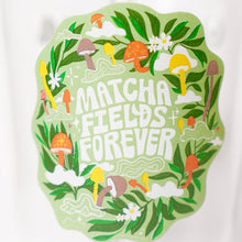 Load image into Gallery viewer, Matcha Fields Forever Glass Cup, with Lid and Straw
